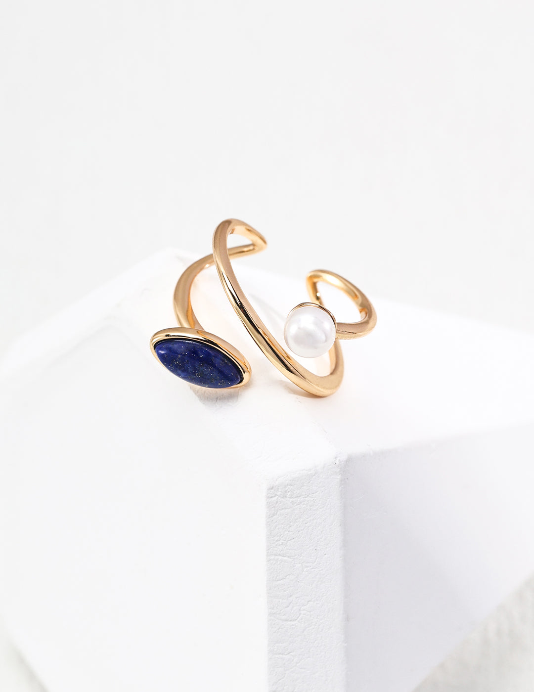 Lapis Lazuli Swirling Ring